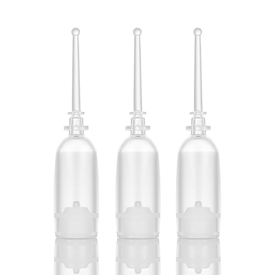 Les fioles transparentes de sérum de 2 ml, sérum cosmétique privé d'air met l'impression en bouteille d'écran