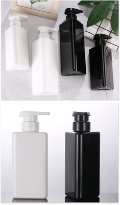 La forme en gros de triangle de 100ml 200ml 300ml réutilisent les bouteilles privées d'air de shampooing de la pompe 500ml d'animal familier de lotion de noir en plastique de conteneur