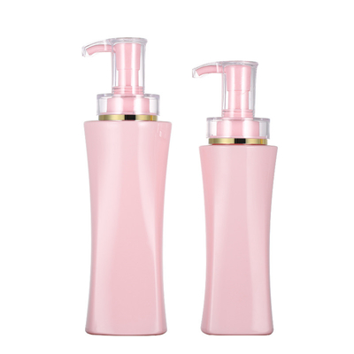 La pompe vide de 350ml 500ml de rose de place de gel rechargeable privé d'air de luxe en gros de douche met le conteneur en bouteille de lotion de corps
