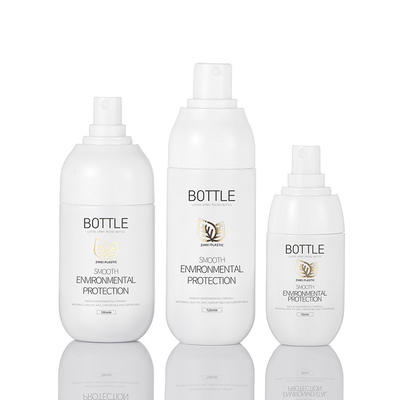 Le blanc les bouteilles en plastique claires de jet de 2 onces CHOIENT la forme ronde matérielle pour le parfum