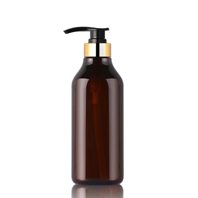 Dessus de fantaisie unique cosmétique d'or de bouteille de shampooing de 200ml 300ml 350ml 400ml 1000ml Boston de lotion ambre de luxe de corps