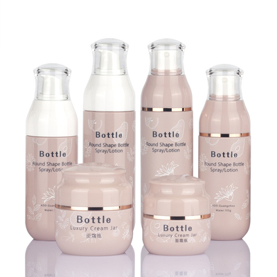 bouteilles en plastique vides givrées pour l'impression d'écran de lotion biodégradable
