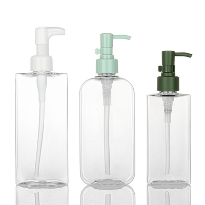 bouteille en plastique de l'huile 250ml essentielle de décapant de toner de savon de sérum de lotion vide transparente de soins de la peau