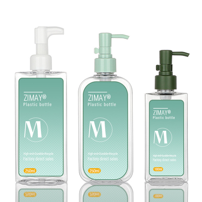 Cosmétiques ronds vides clairs de lotion de corps empaquetant l'huile de nettoyage Bottl de massage facial en plastique de pompe de conteneurs