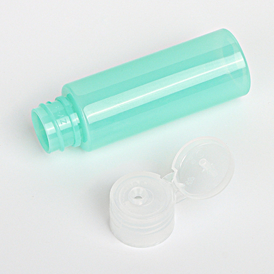 Plastique cosmétique de la couleur verte 50ml de bouteille de jet de catégorie comestible avec Flip Cap
