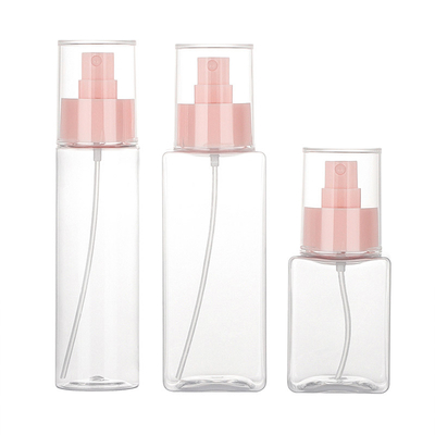 Bouteille rose de jet d'animal familier 100ml 200ml avec le diamètre de la bouche 48mm de 24mm élégant