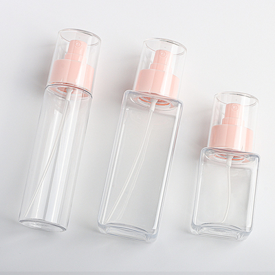 Bouteille rose de jet d'animal familier 100ml 200ml avec le diamètre de la bouche 48mm de 24mm élégant