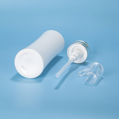 bouteilles en plastique de salon de forme de rond d'OEM de 350ml 400ml 500ml de shampooing de corps d'emballage privé d'air en plastique de pompe
