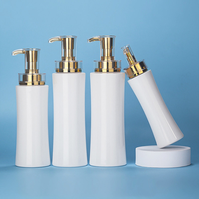 bouteilles en plastique de salon de forme de rond d'OEM de 350ml 400ml 500ml de shampooing de corps d'emballage privé d'air en plastique de pompe