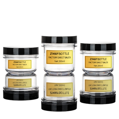 le pot d'emballage de la crème 6oz, a réutilisé des récipients en plastique pour des produits de beauté