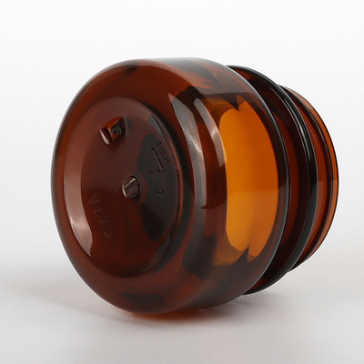 Ensembles de empaquetage cosmétiques d'ODM, 60ml 90ml 130ml Amber Plastic Cosmetic Jars