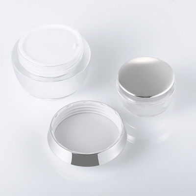 capacité en plastique transparente de la bouteille 50g de jet de 62mm pour la crème d'oeil