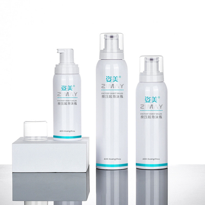 Impression écumante ronde d'écran de bouteille de la pompe 250ml pour le détergent facial