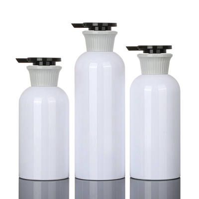 les conteneurs 400ml vides arrondissent le shampooing en plastique d'ANIMAL FAMILIER de lotion et la bouteille privée d'air de pompe de conditionneur