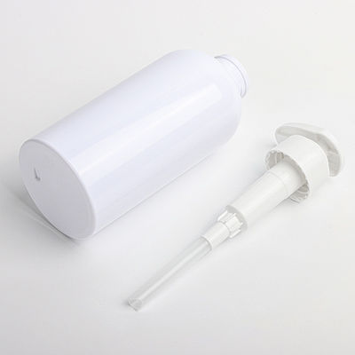 bouteille unique en gros de réutilisation en plastique de shampooing de la forme 500ml de conteneur des soins de la peau 350ml avec la pompe