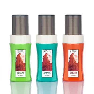 Petites bouteilles en plastique claires de jet d'ODM, bouteille rechargeable du jet 80ml