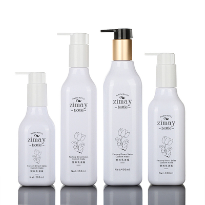 bouteille privée d'air de pompe d'or de lotion cosmétique unique biodégradable de luxe de place de 200ml 300ml 350ml 400ml