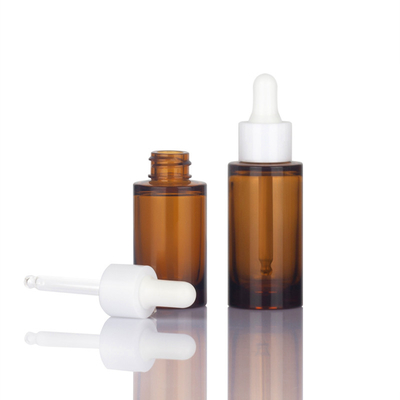 Surface de estampillage chaude de compte-gouttes d'huile de capacité cosmétique de la bouteille 1oz