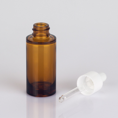 Surface de estampillage chaude de compte-gouttes d'huile de capacité cosmétique de la bouteille 1oz