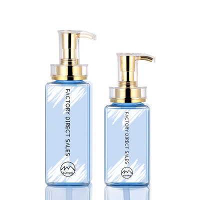 Bouteille cosmétique de estampillage chaude de lotion avec l'ODM de largeur de la pompe 61mm disponible
