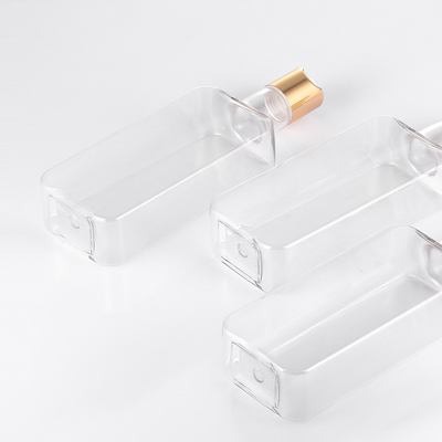 Bouteille en plastique de chapeau de disque 300ml privé d'air comprimable avec le couvercle à visser d'or