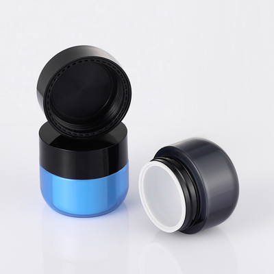 L'emballage crème noir cognent réutilisable rechargeable pour des lotions et écrèment 4 onces
