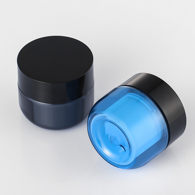 L'emballage crème noir cognent réutilisable rechargeable pour des lotions et écrèment 4 onces