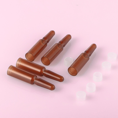 Amber Plastic Serum Vials Ampoule pour la capacité cosmétique de l'essence 1ml
