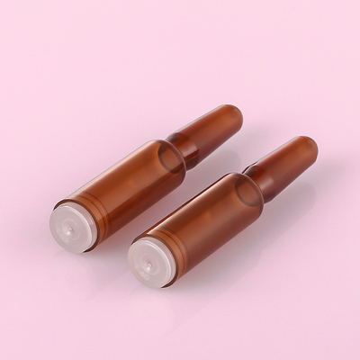 Amber Plastic Serum Vials Ampoule pour la capacité cosmétique de l'essence 1ml