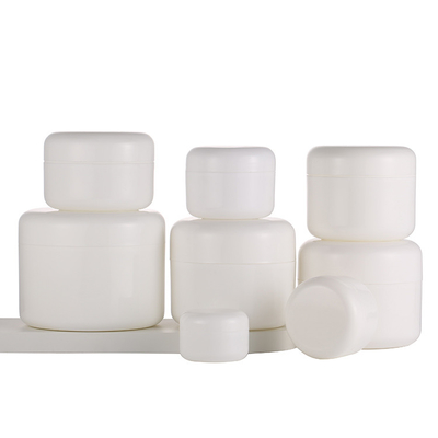 Le pot blanc rond d'emballage de crème, crème les pots 50g cosmétiques