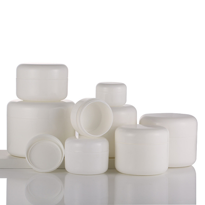 Le pot blanc rond d'emballage de crème, crème les pots 50g cosmétiques