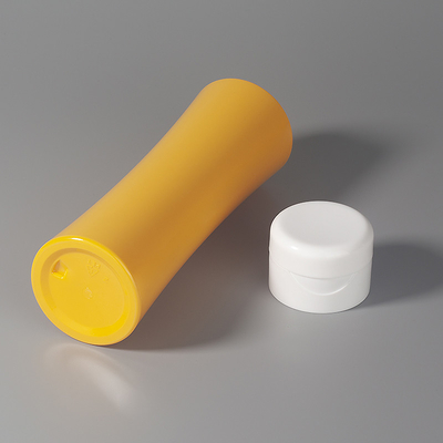 jaune réutilisable rechargeable privé d'air des bouteilles 500ml à bouchon vissable en plastique