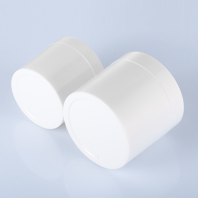 Pots cosmétiques vides en plastique de 4 onces avec des couvercles Amber Color Wide Mouth