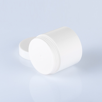 Pots cosmétiques vides en plastique de 4 onces avec des couvercles Amber Color Wide Mouth