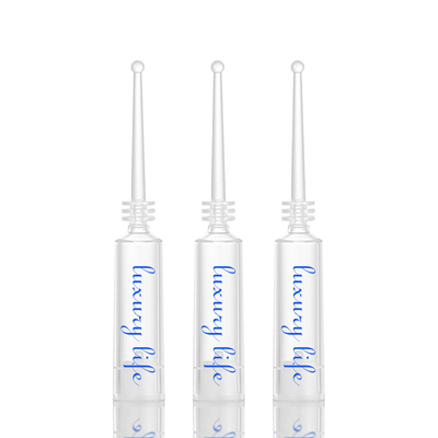 Les bouteilles transparentes de l'huile 1ml essentielle CHOIENT l'ampoule de matière plastique