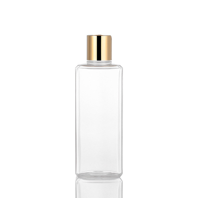 Bouteilles vides plates de compression de lotion, bouteilles en plastique transparentes de lotion de 8 onces