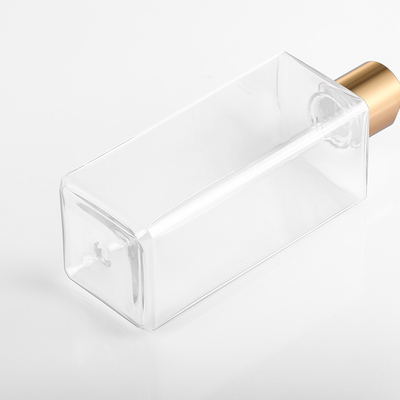 Bouteilles vides plates de compression de lotion, bouteilles en plastique transparentes de lotion de 8 onces